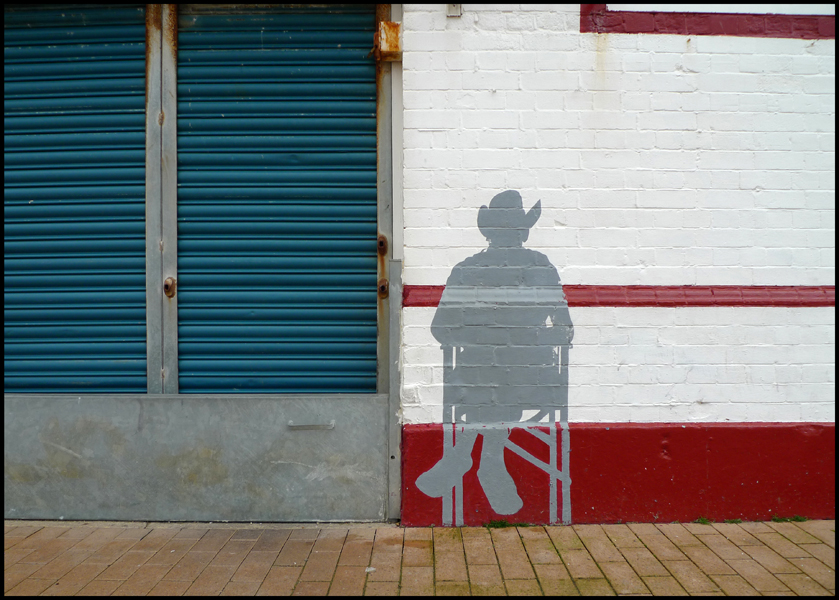 Saturday January 29th (2011) Red, White, Blue & Grey Cowboy. width=