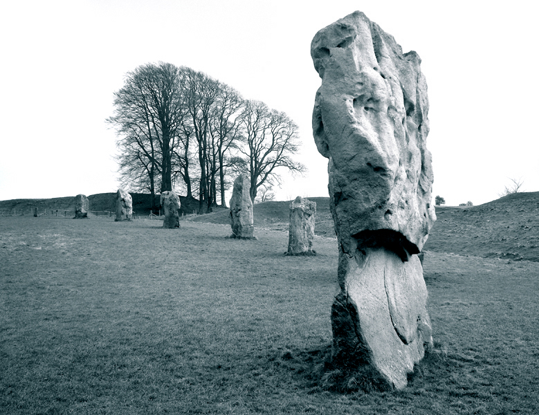 Tuesday February 17th (2009) Stones at Avebury width=