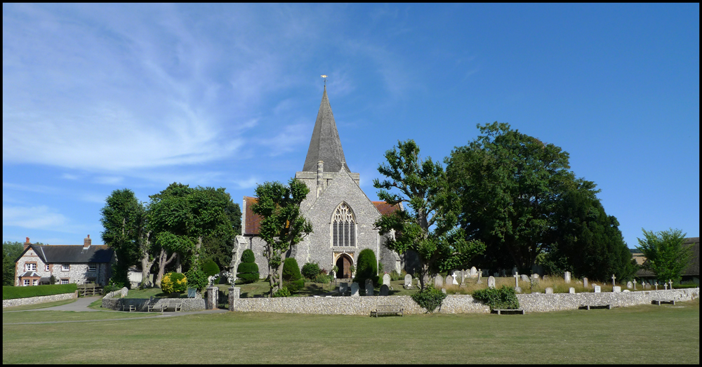 Thursday August 1st (2013) Alfreston Church width=