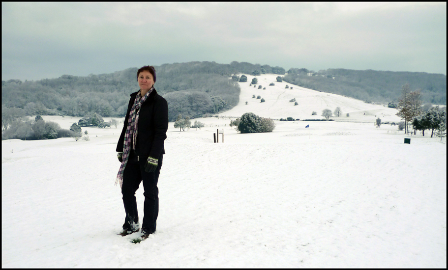 Monday November 29th (2010) Jude, the Golf Course and the South Downs width=