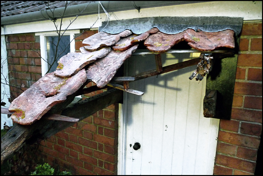 Thursday January 21st (2010) Isaac's damaged porch. width=