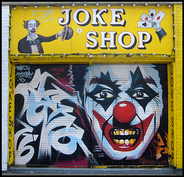 Tuesday December 23rd (2008) The Joke Shop width=