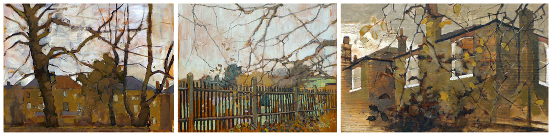 Tuesday June 18th (2013) Three paintings by Glyn Saunders width=