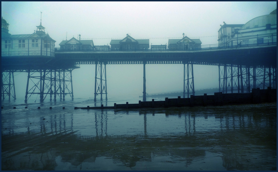 Thursday December 30th (2010) Tide going out mist coming in. width=