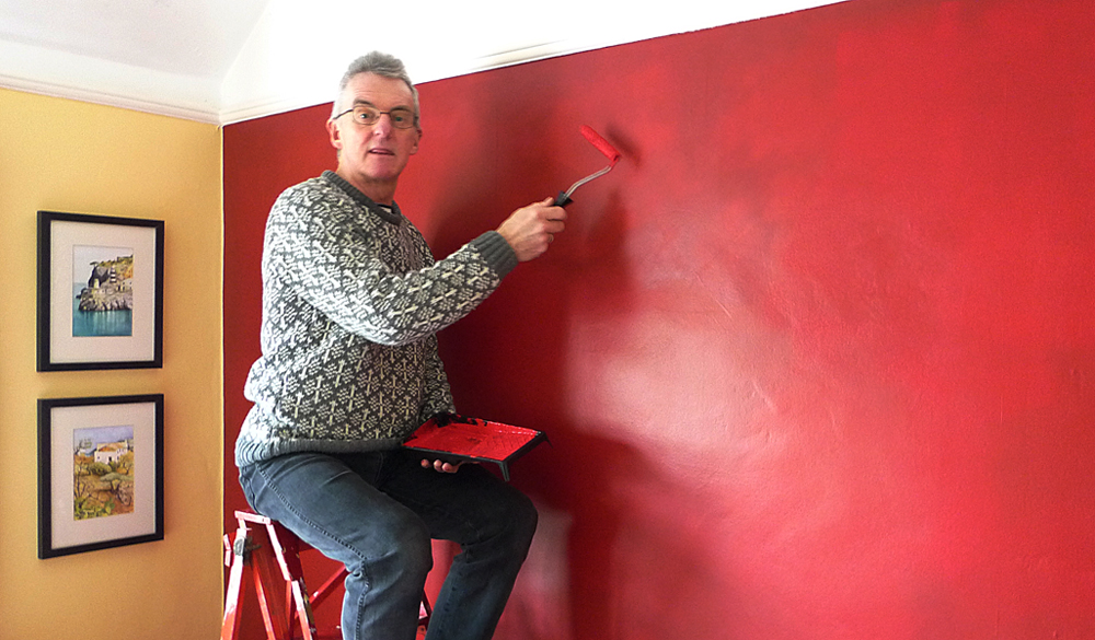 Tuesday March 1st (2016) Using a mini roller ... width=