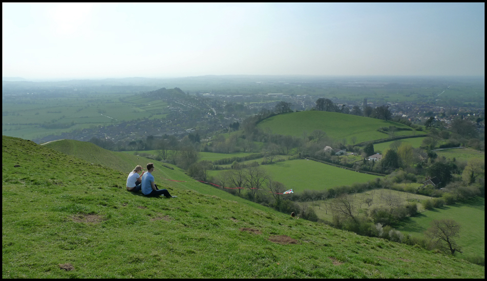 Monday April 19th (2010) Kite Flying on the Tor width=
