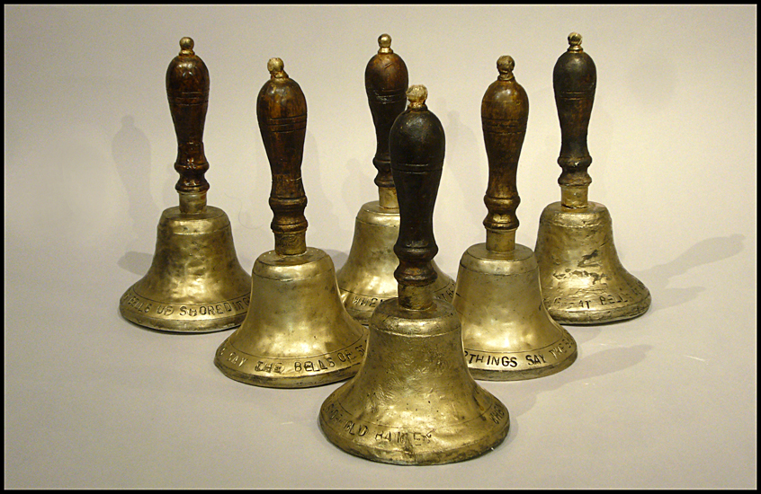 Wednesday November 4th (2009) Six Cast Plaster Bells width=