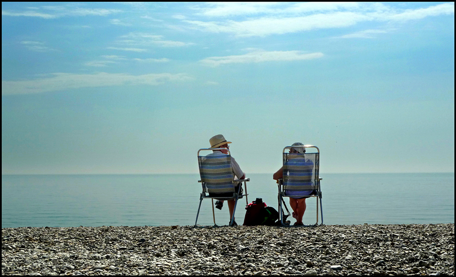 Thursday April 21st (2011) Couple on the beach width=