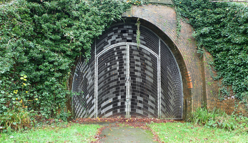 Tuesday December 22nd (2020) Gated railway tunnel entrance. width=
