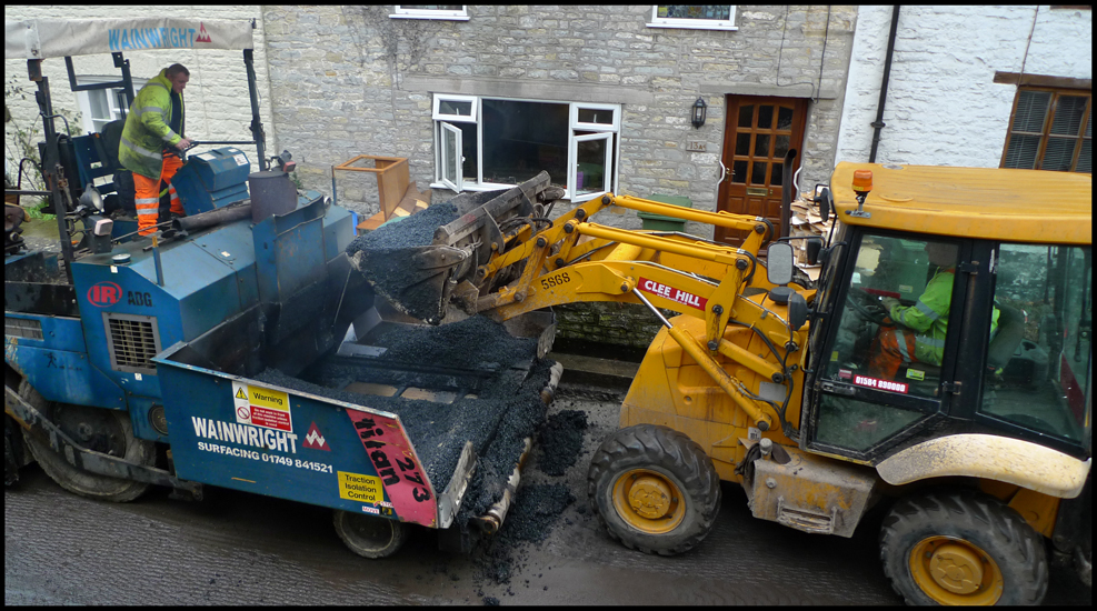 Tuesday February 16th (2010) Resurfacing the High Street width=