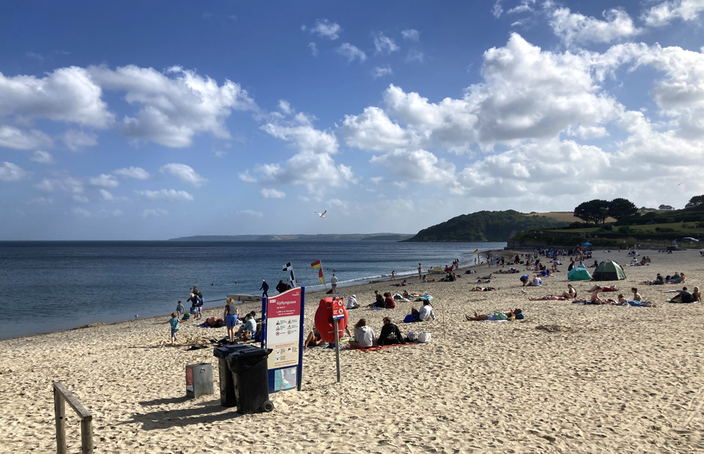 Saturday July 1st (2023) Gyllyngvase beach width=