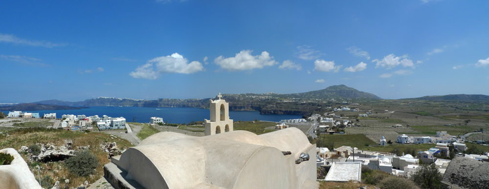 Wednesday April 22nd (2015) Looking North East from Akrotiri Village ... width=