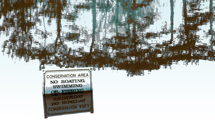 Wednesday February 21st (2007) No Boating, Swimming or Fishing width=