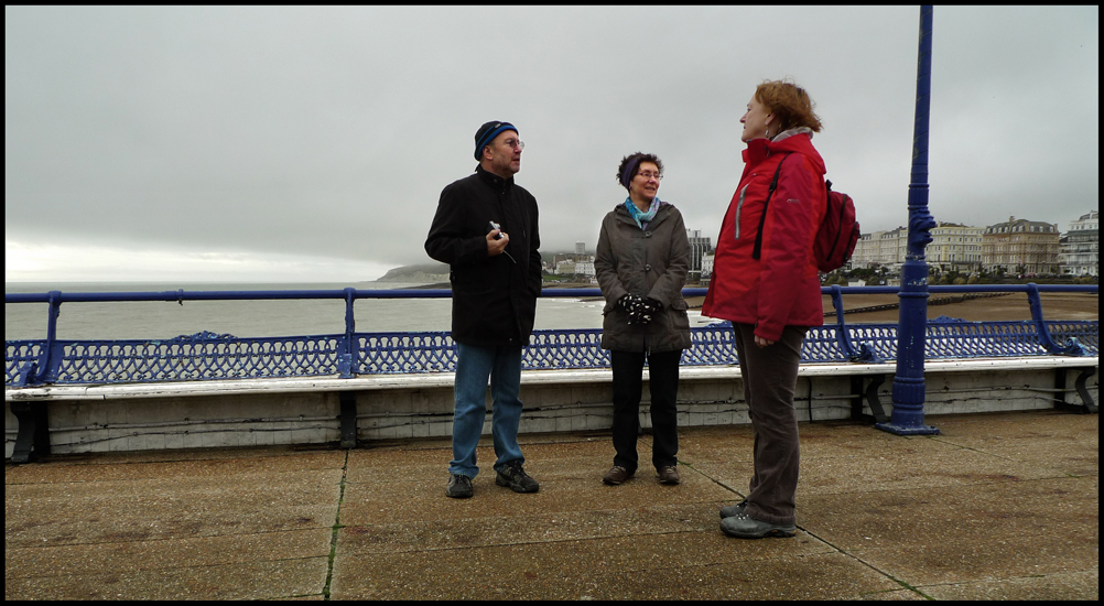 Sunday January 1st (2012) On the Eastbourne Pier width=