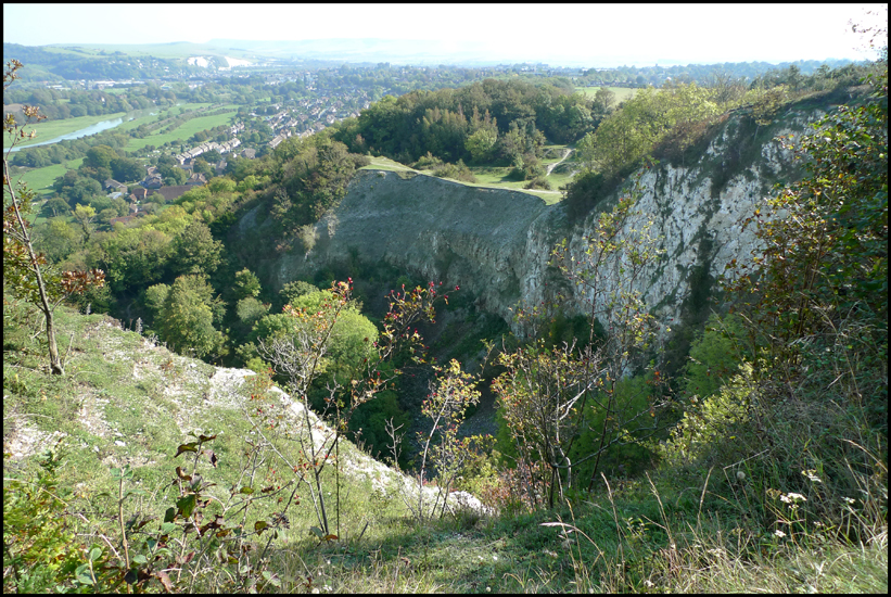 Wednesday October 5th (2011) Old quarry workings above Lewes width=