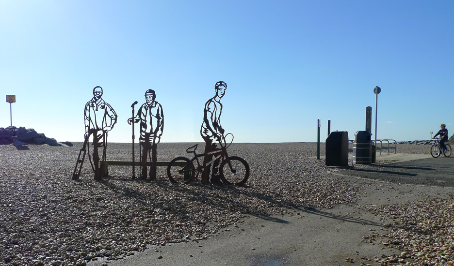 Tuesday February 17th (2015) On the beach at Bulverhythe width=