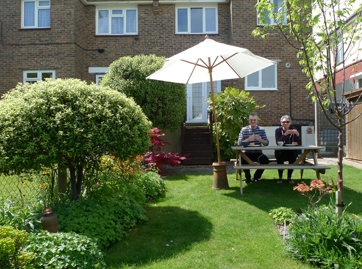 Tuesday April 29th (2014) Lunch on the grass. width=