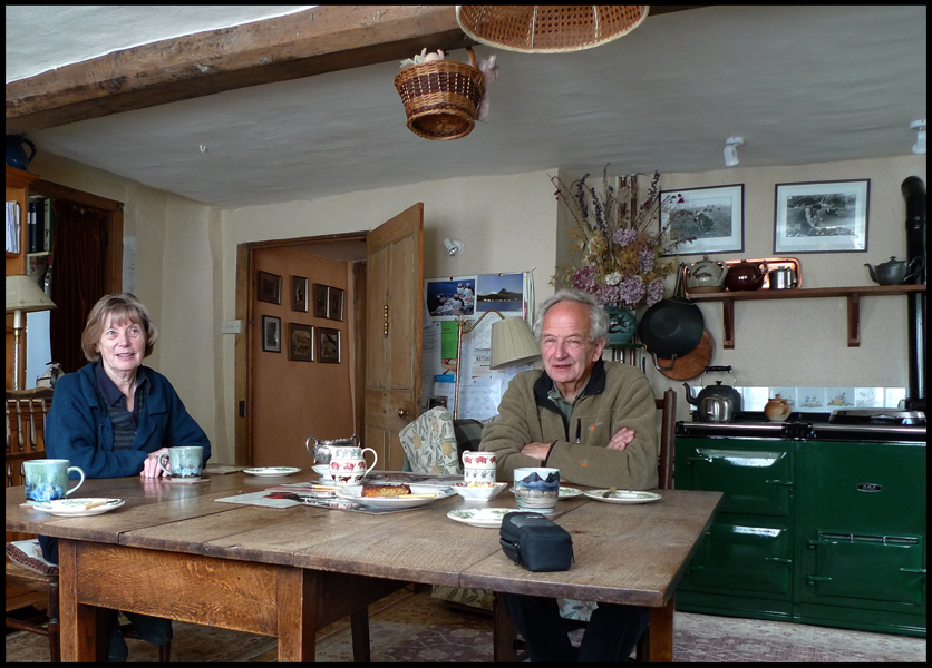 Saturday October 16th (2010) Morning coffee with Ann and David width=