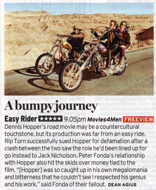 Friday August 16th (2019) Easy Rider width=