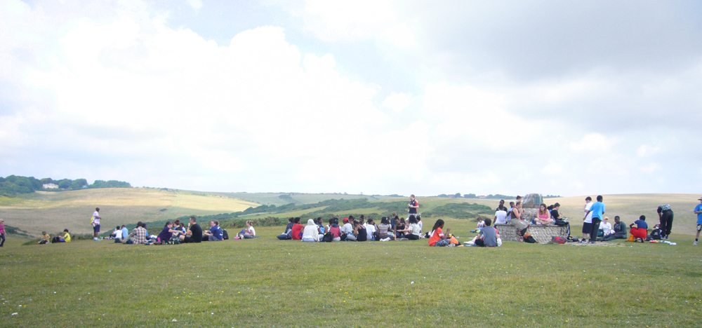 Saturday July 19th (2014) All the way from Walthamstow to walk the Seven Sisters. width=