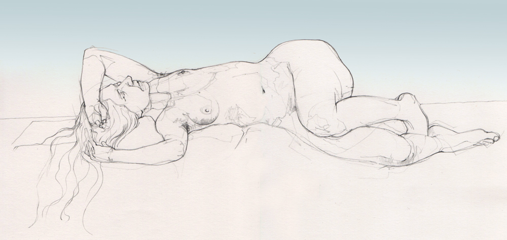 Saturday January 7th (2023) Another drawing from Yesterday's session width=