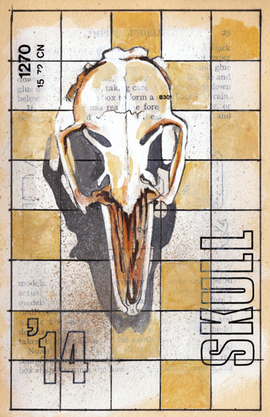 Friday December 12th (2014) Skull on Grid. width=