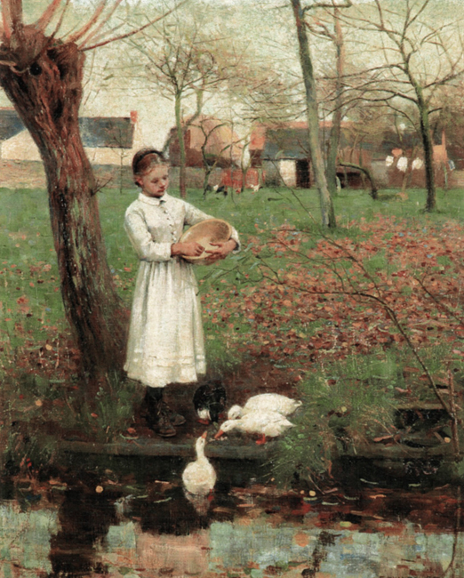 Friday May 25th (2018) Feeding the Ducks, 1885 ... width=