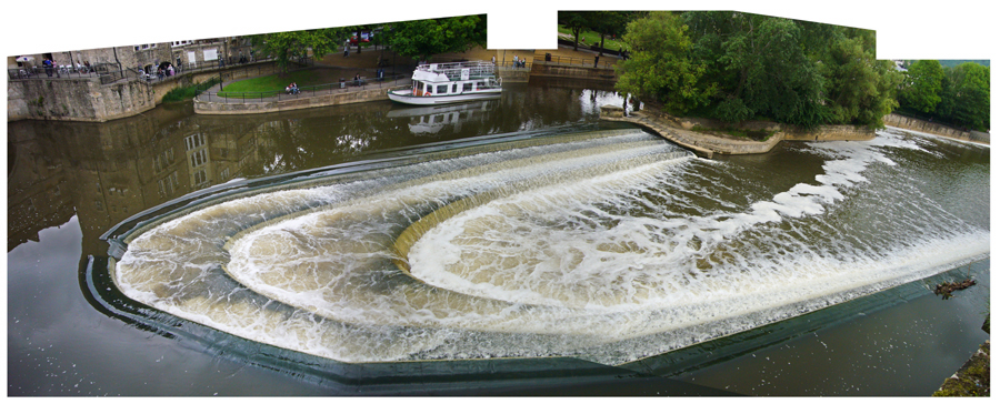 Friday June 1st (2007) Pulteney Bridge Weir, Bath width=