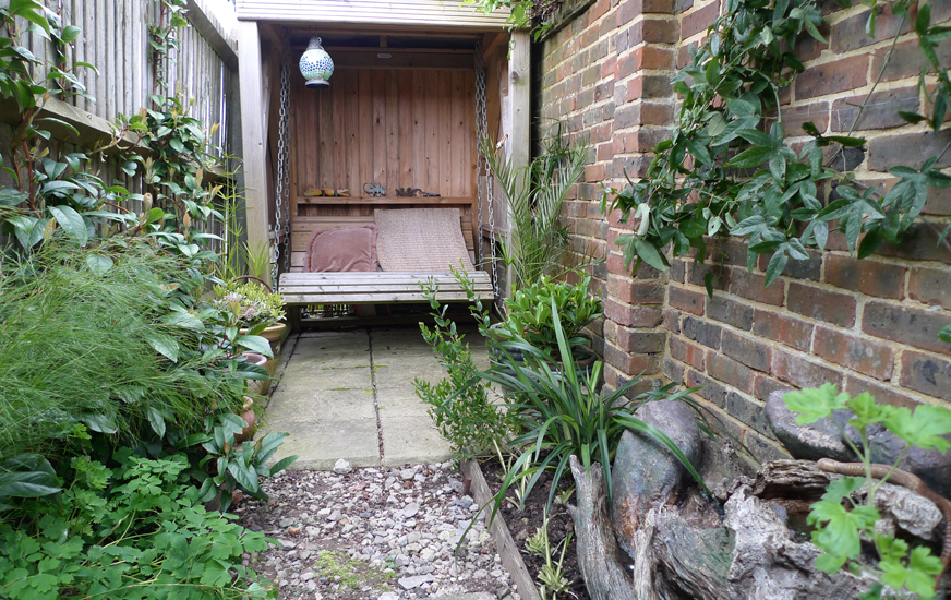 Sunday April 13th (2014) Irene's secret seat. width=