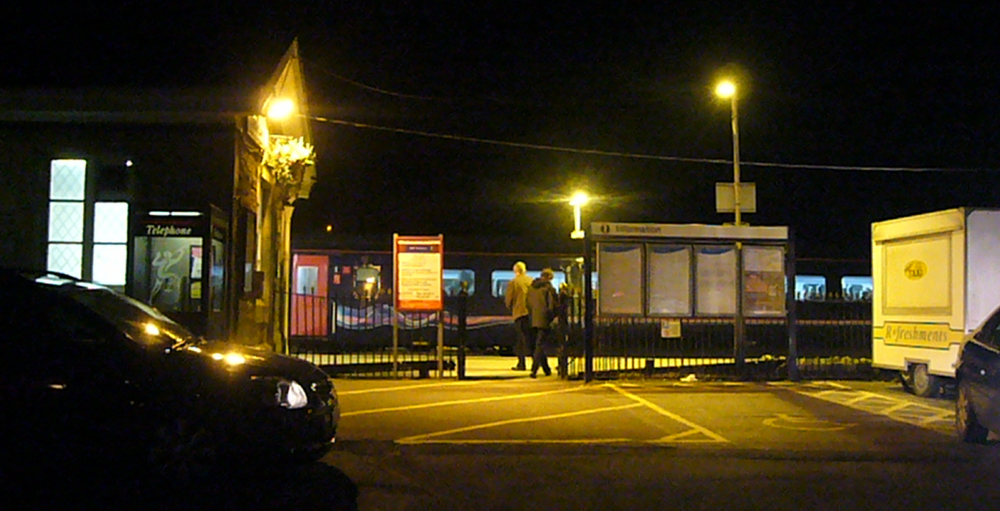 Sunday February 1st (2009) Meeting the Train width=