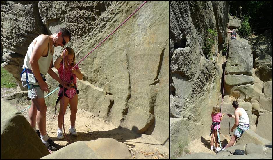 Saturday August 18th (2012) Belay at Bowles width=