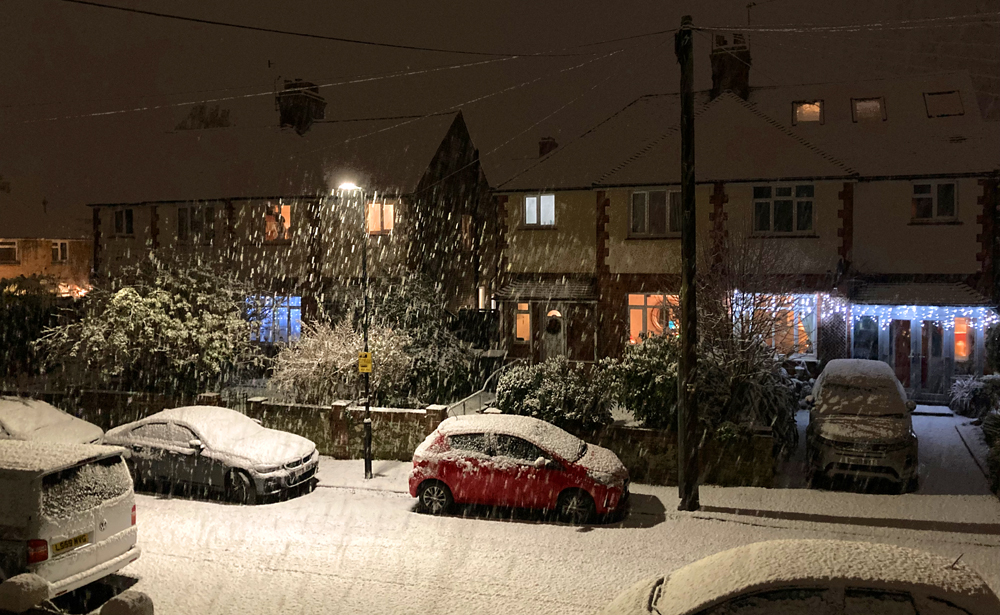 Sunday December 11th (2022) First snow of the year width=