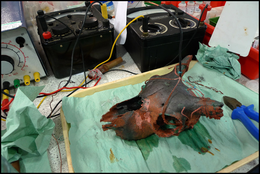 Tuesday March 30th (2010) George's Copper Coated Sheep's Skull width=