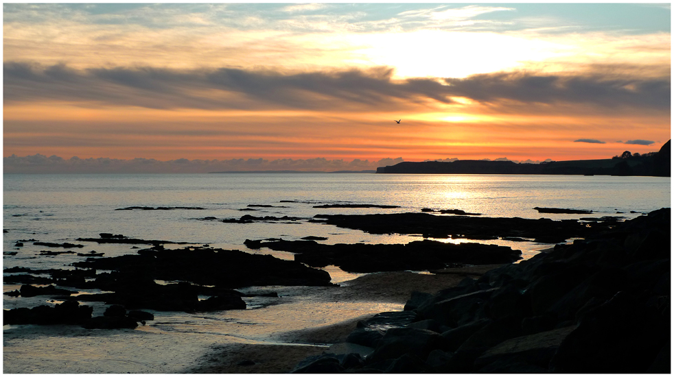 Tuesday January 5th (2010) Sidmouth Sunset width=