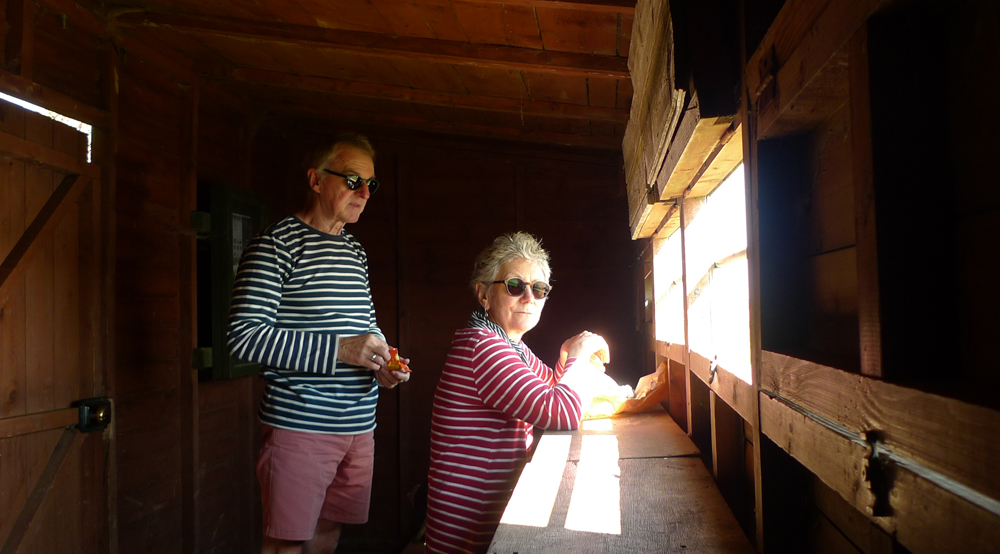 Friday April 15th (2022) Bird hide overlooking the Pett Level width=