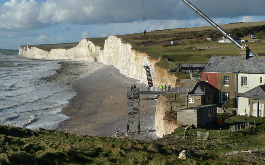 Tuesday February 11th (2014) Removing the damaged steps. width=
