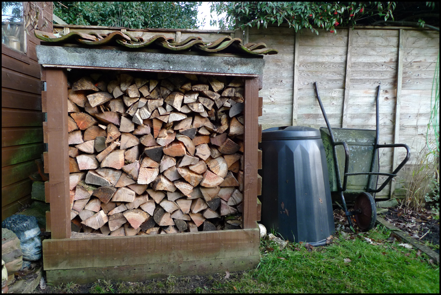 Sunday January 17th (2010) Logs, delivered and stored width=