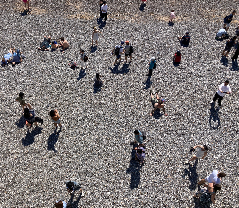 Thursday July 17th (2025) On the beach at Birling Gap width=