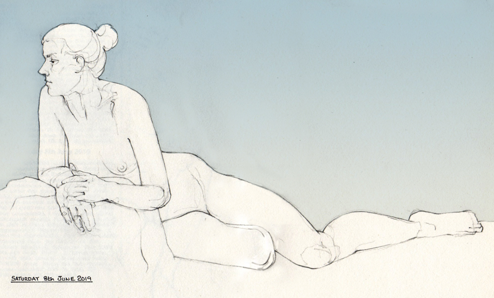 Saturday June 8th (2019) Great model today in life drawing width=