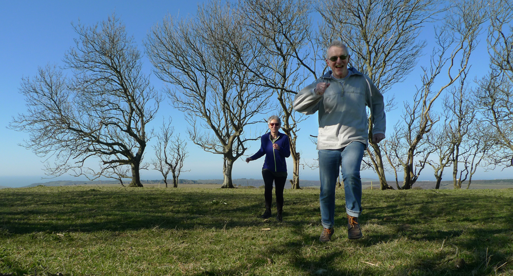 Sunday April 5th (2020) Running towards the camera ... width=