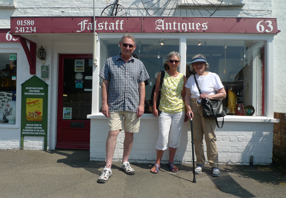 Tuesday July 20th (2021) Outside the Morgan Motor Museum in Rolvenden width=