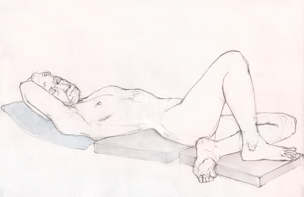 Friday October 31st (2025) Life drawing at The All Saints Centre, Lewes width=