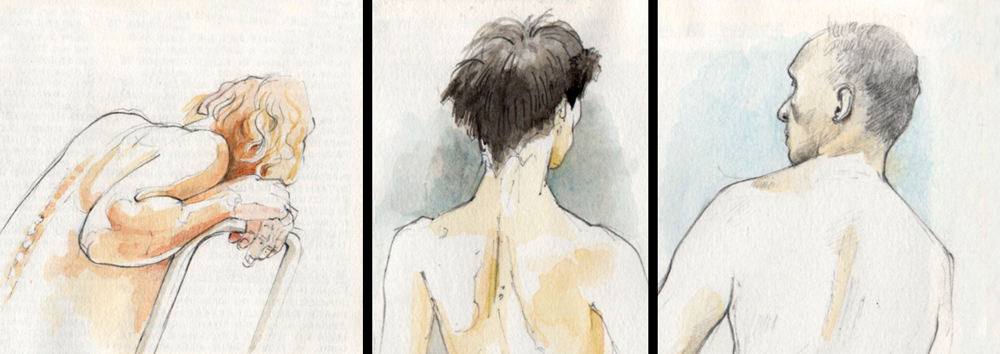 Friday August 20th (2021) The back of three model's heads width=