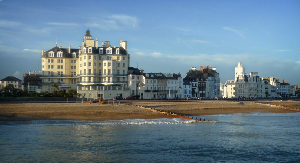 Thursday January 28th (2016) The Queens Hotel on a bright and sunny day. width=