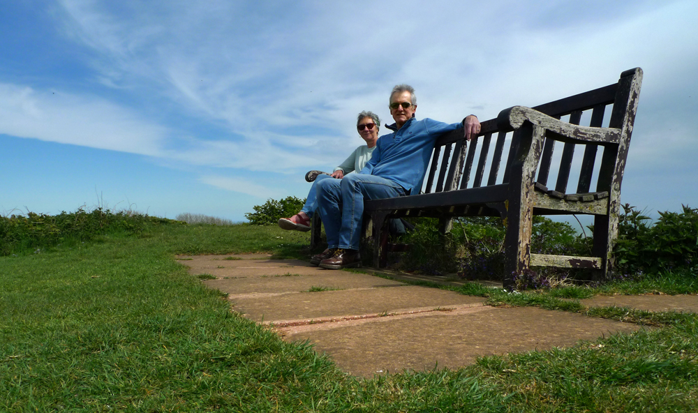 Tuesday May 5th (2020) Another walk and another bench. width=