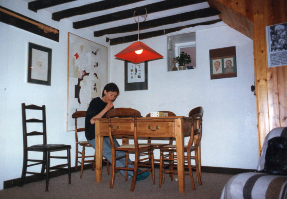 Tuesday February 24th (2026) Jude at the dining table - 547 Peggy's Lane. 1987 width=