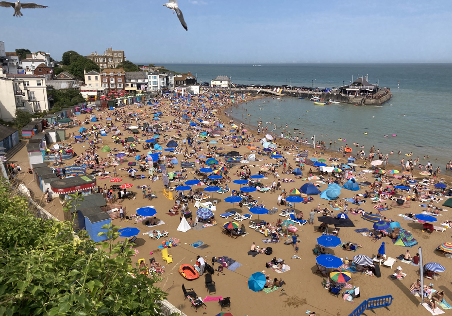 Sunday July 17th (2022) Broadstairs beach, Viking Bay width=