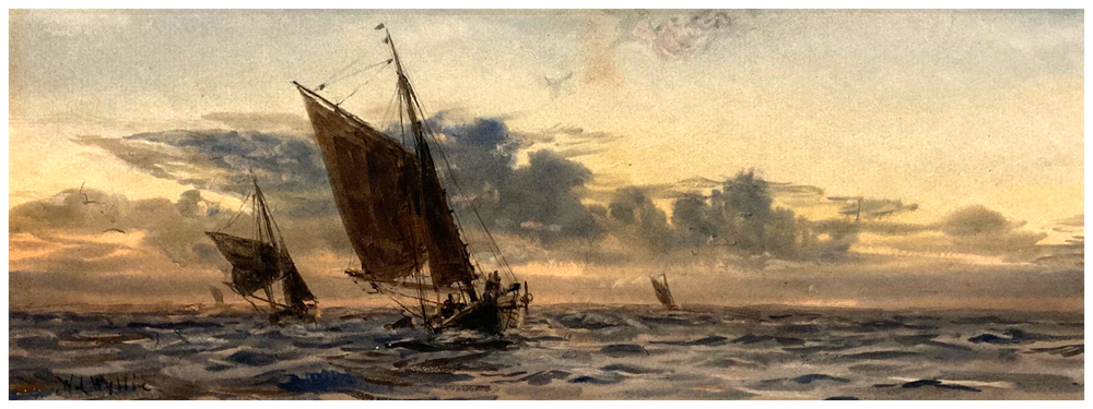 Thursday December 18th (2025) William Lionel Wyllie (1851-1931) Fishing Smacks, undated width=