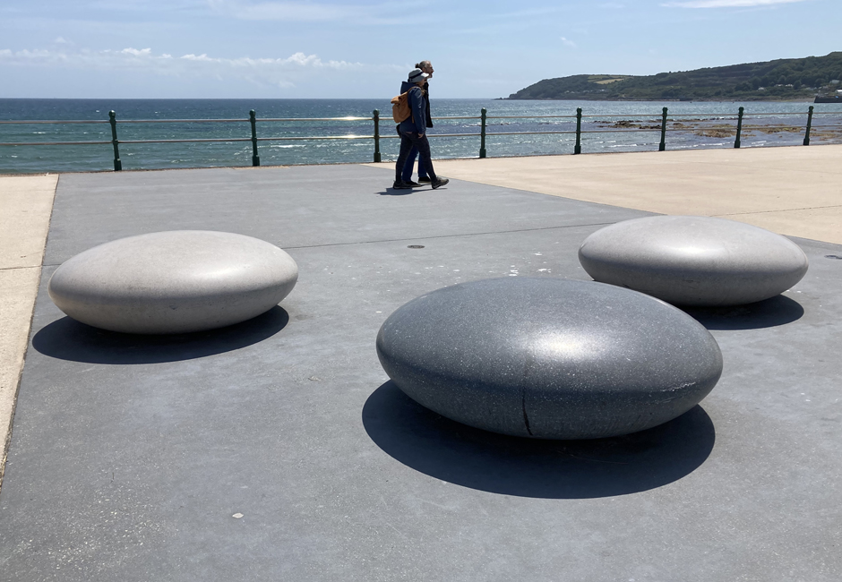 Thursday July 6th (2023) Wonderful seating on the Penzance promenade width=