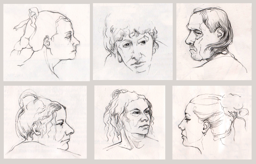 Thursday November 18th (2021) Using those short poses to do a few heads width=